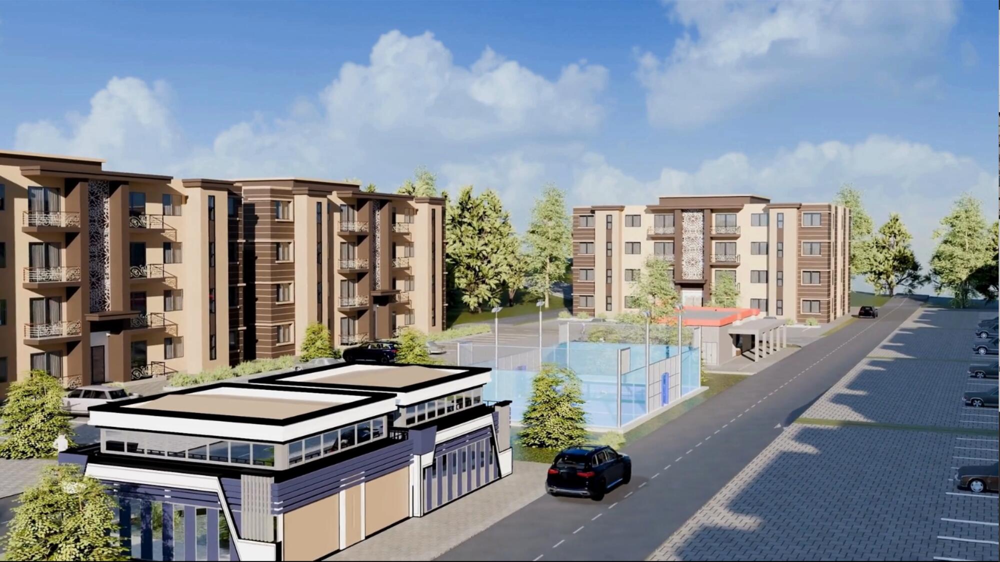 Green Forest Estate condominiums near the golf course in Kigo